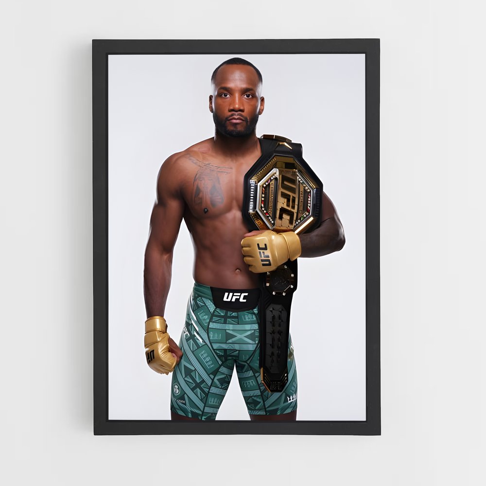 Poster Leon de edwards – affiche MMA (vue 2)